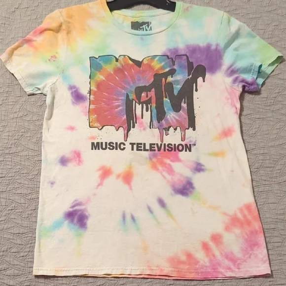 MTV Multicolor Tie-Dye Tee - Picture 5 of 6